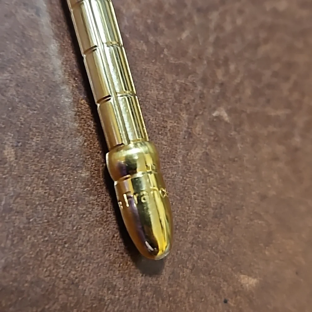 Louis Vuitton Stylo Mini Agenda Gold Ballpoint Pen Authentic Used from Japan - Picture 4 of 5